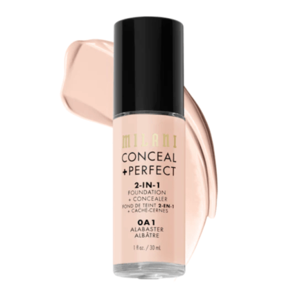 MILANI 2 IN 1 FOUNDATION & CONCEALER SHADE 00 LIGHT NATURAL 30ml